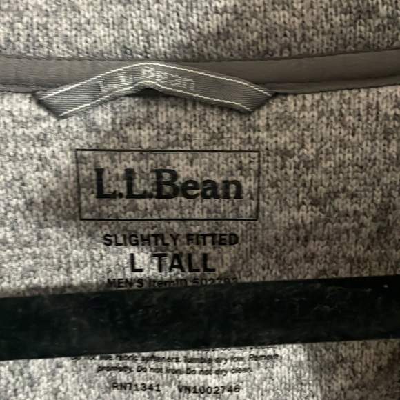 LL Bean Movk Neck Snap Up Pullover - Picture 3 of 3